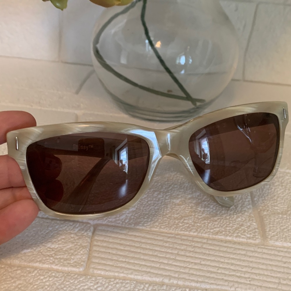 Stussy Beige Sunglasses with Dark Lenses - Picture 9 of 10